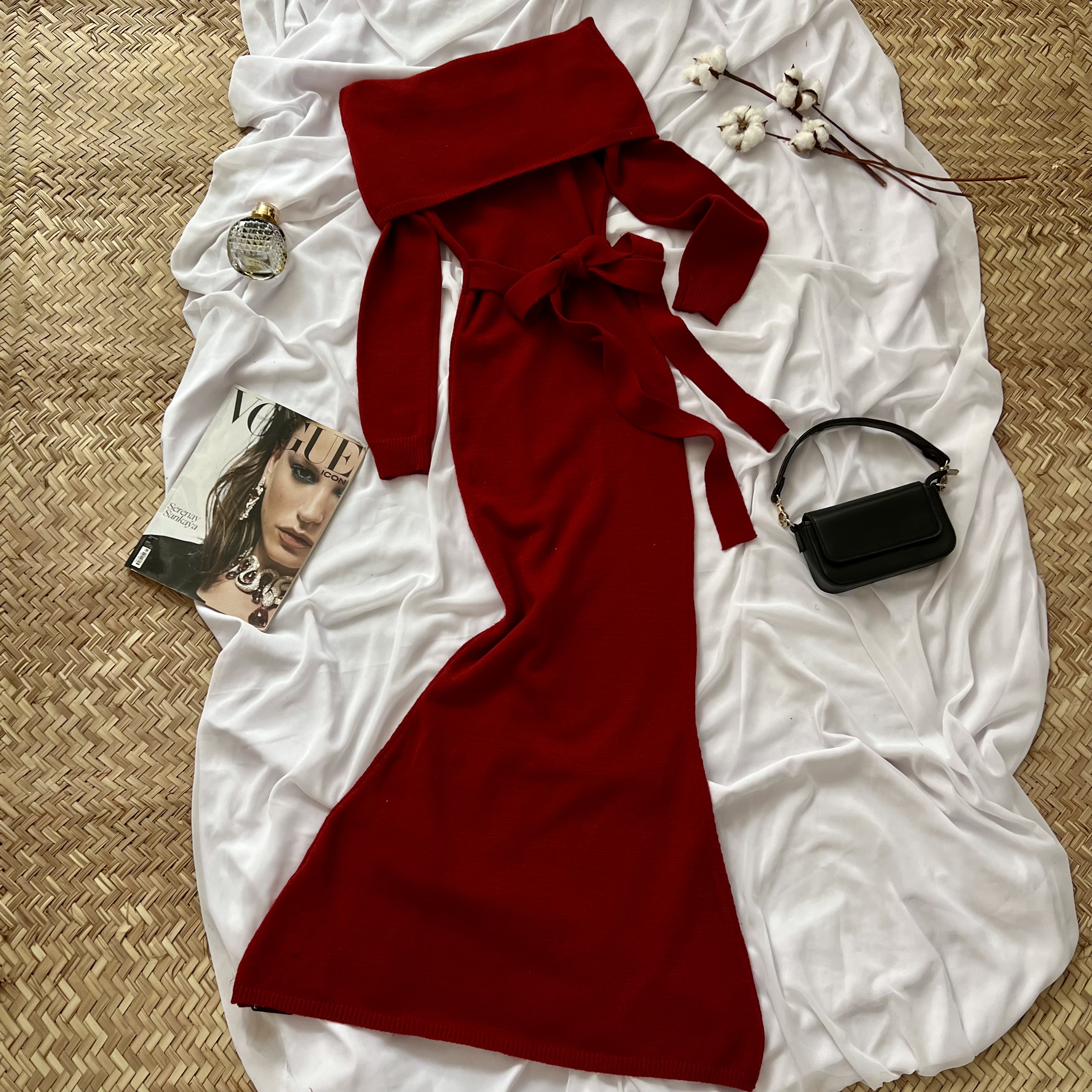 پیراهن بافت Red 🍒 کد2807