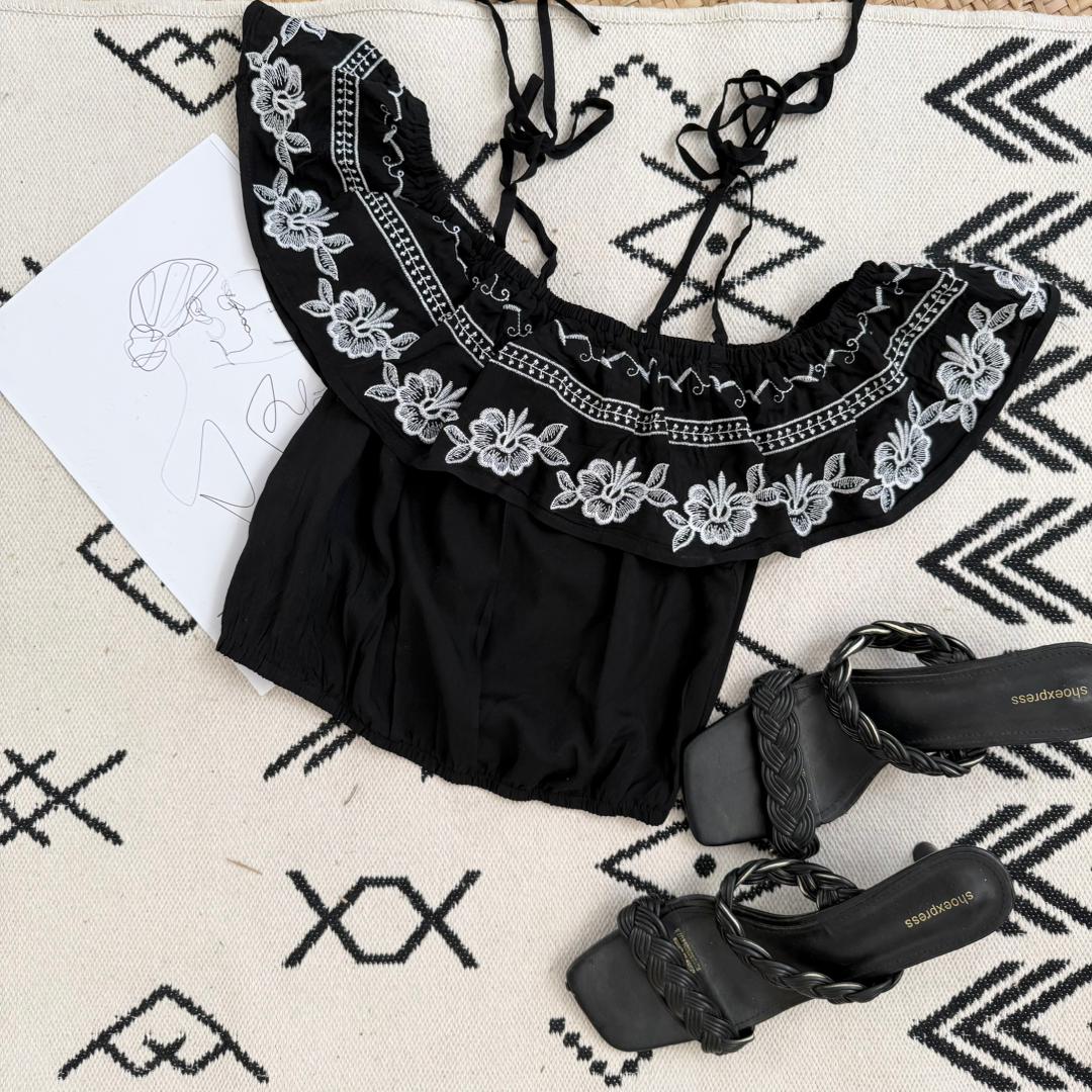 کراپ گلدوزی شده کدمحصول 525